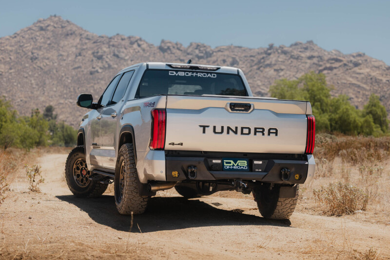Toyota Tundra Rear Bumper - DV8 Offroad - Spec Series, Mid-Width, Steel - Black - `22-`26